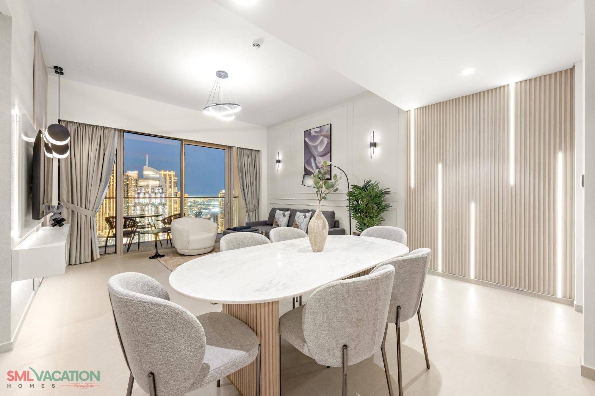 Sml Vacation Homes - Sky High Apartments With Burj Khalifa And Dubai Fountain Views At Grande Signature, Downtown Dubai Buitenkant foto