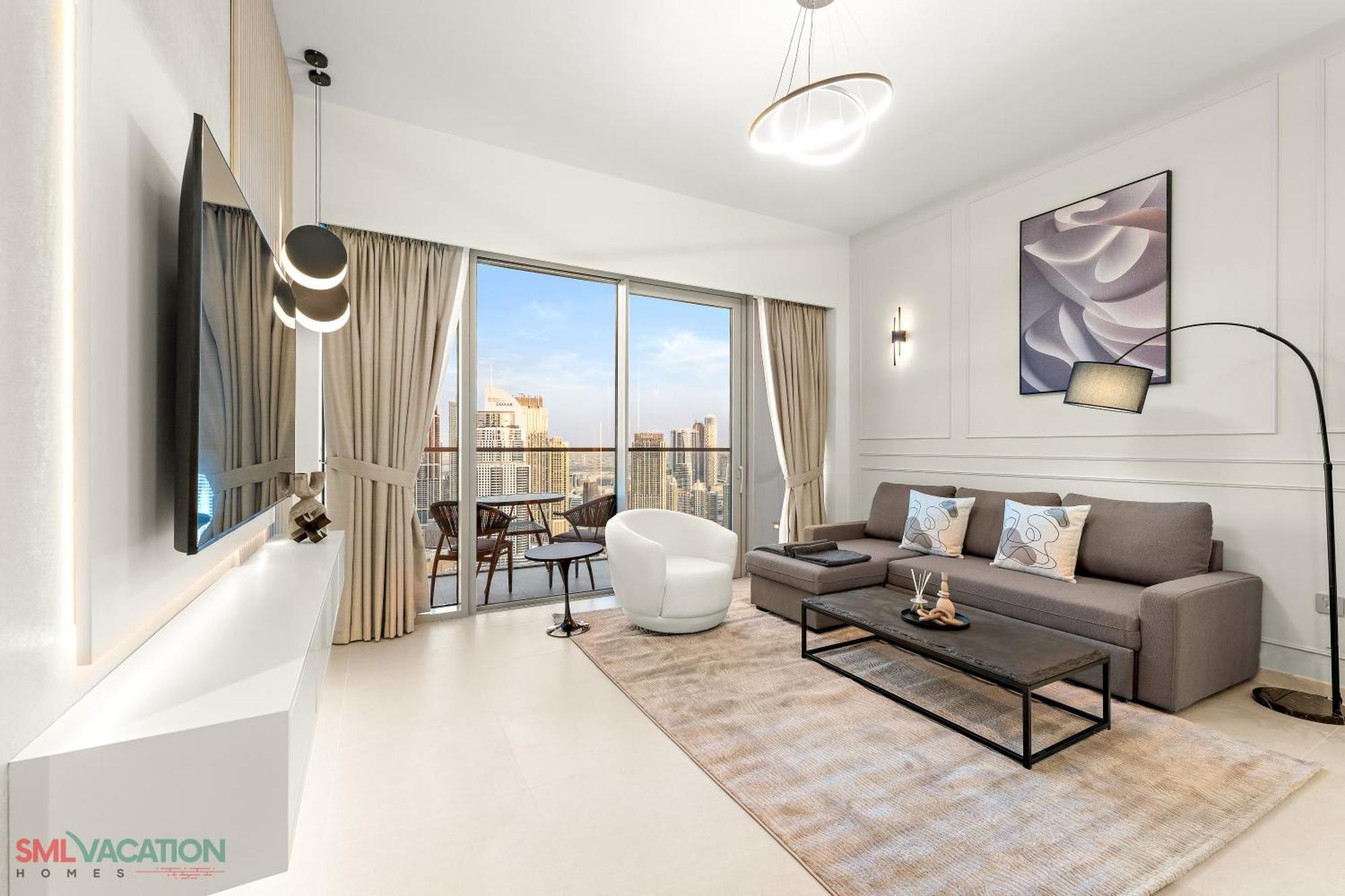 Sml Vacation Homes - Sky High Apartments With Burj Khalifa And Dubai Fountain Views At Grande Signature, Downtown Dubai Buitenkant foto